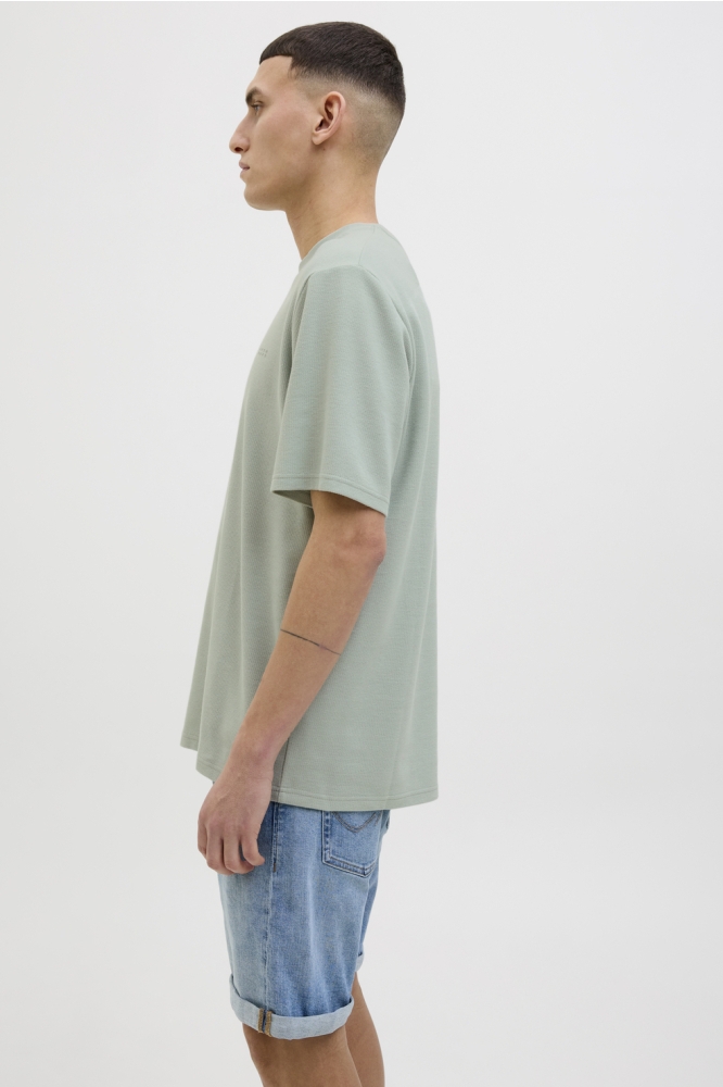 JCOPACER STRUCTURE TEE SS CREW NECK 12279906 AQUA GRAY